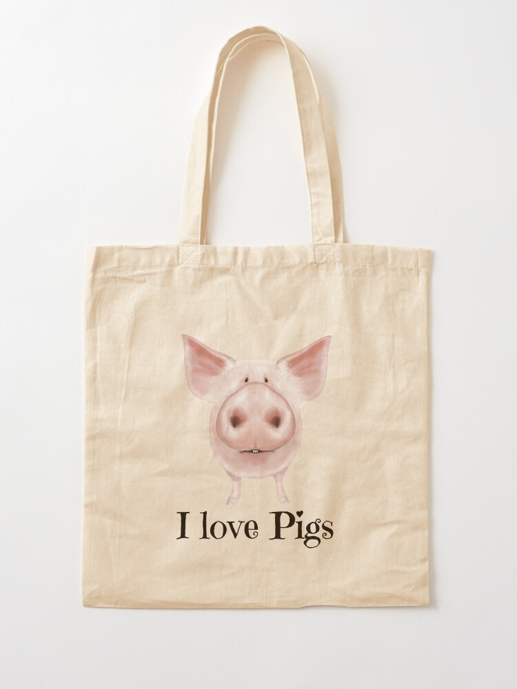 pig tote bag