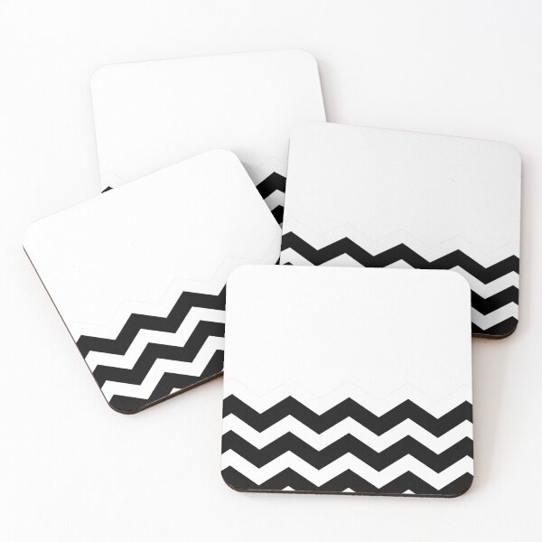 Item preview, BLACK AND WHITE CHEVRON ZIG ZAG  HALF TONE PATTERN - BY OZCUSHIONSTOO designed and sold by ozcushionstoo.