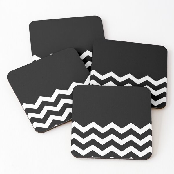Item preview, WHITE AND BLACK CHEVRON ZIG ZAG  HALF TONE PATTERN - BY OZCUSHIONSTOO designed and sold by ozcushionstoo.