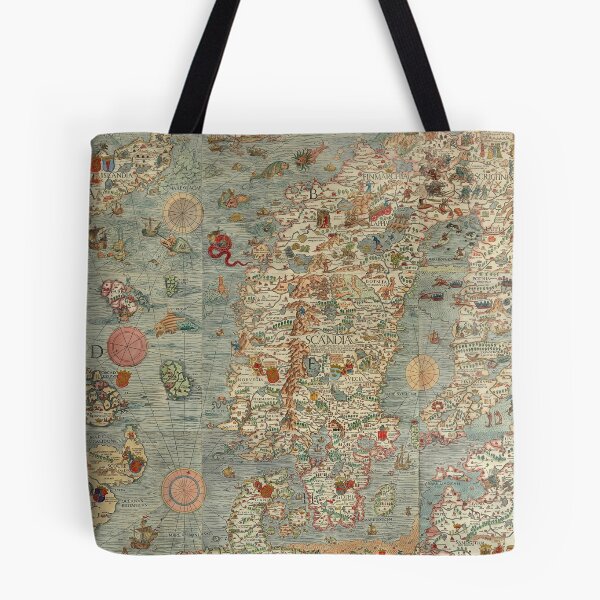 Item preview, Vintage Midieval European Map designed and sold by 4Craig.