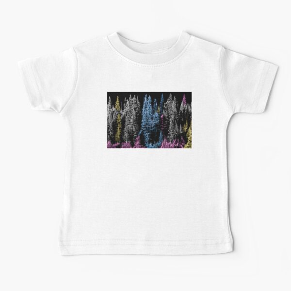 Pop Art Woodland Landscape Photography Baby T-Shirt