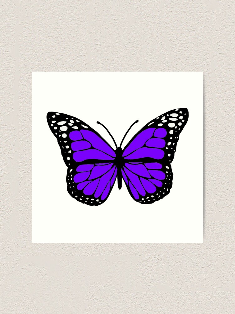 lavender butterfly Sticker for Sale by sydwallach