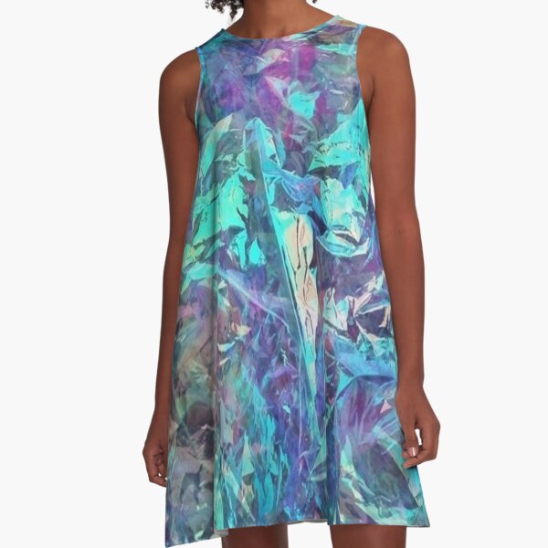 iridescent print A-Line Dress