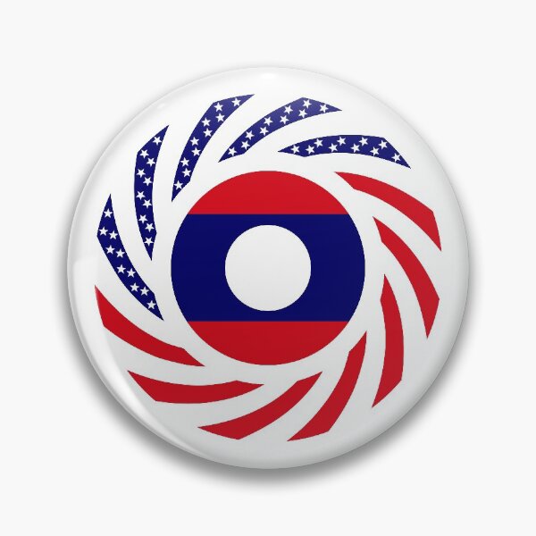 Item preview, Lao American Multinational Patriot Flag Series designed and sold by Carbon-Fibre Media.