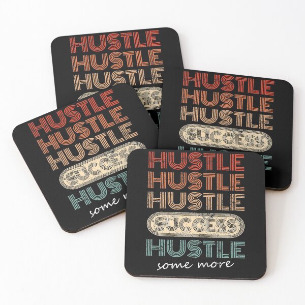 Item preview, Hustle Hustle Success Hustle Some More Motivational Retro Graphic designed and sold by T-minus.