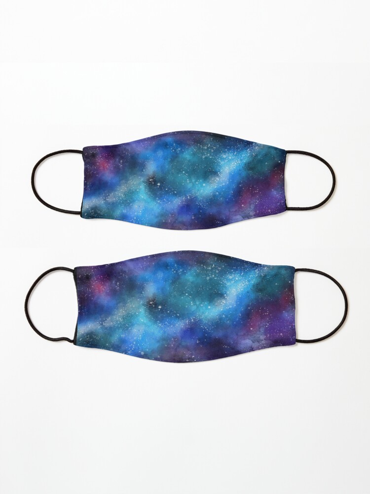 Alternate view of Cool Colorful Galaxy Cloth Face Mask Mask