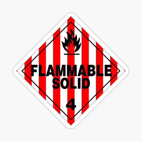Flammable Solid Sticker