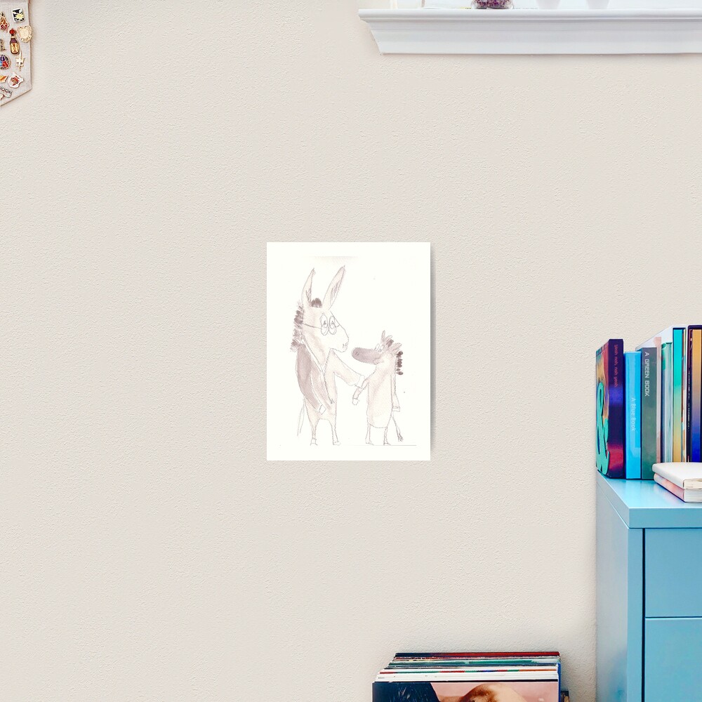 Dr. Donkey Art Print