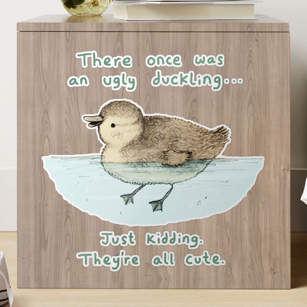 Ugly Duckling Sticker for Sale by Sophie Corrigan