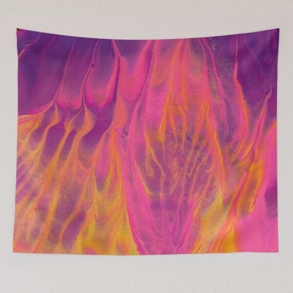 Item preview, Candy Coated Gold Fire Abstract Painting designed and sold by Daydreamer Alley.