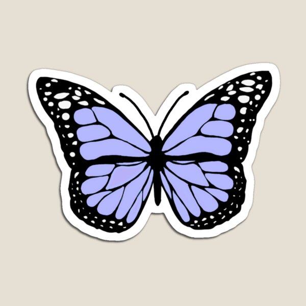 pastel purple butterfly Magnet