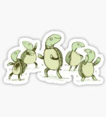 Pegatina Dancing Turtles