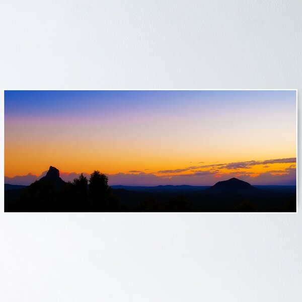 Item preview, Glasshouse Mountain Dawn designed and sold by Jaxybelle.