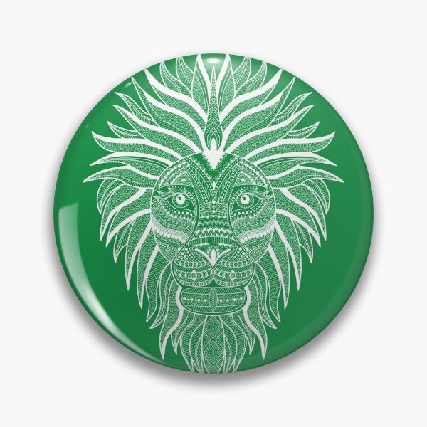 Item preview, Green Lion, Green Edition Zen Tangle Art Style of Lion designed and sold by etoide.