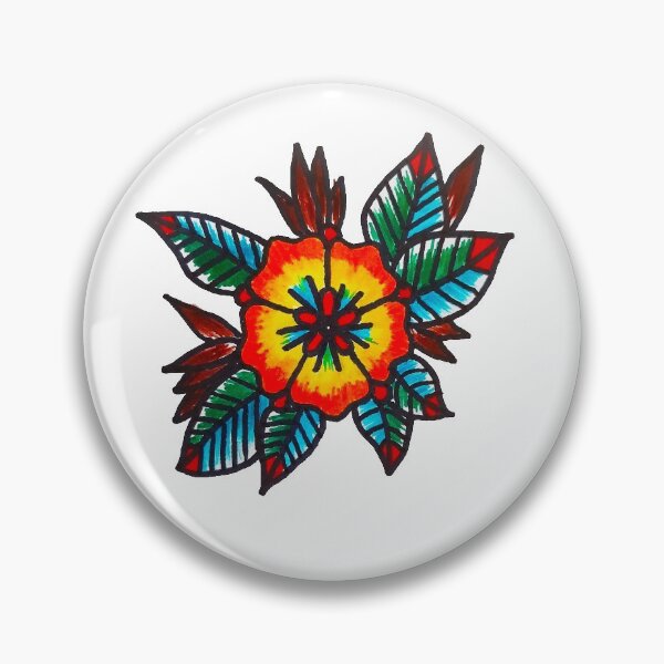 Item preview, American Traditional Flower designed and sold by sarcohpagus.