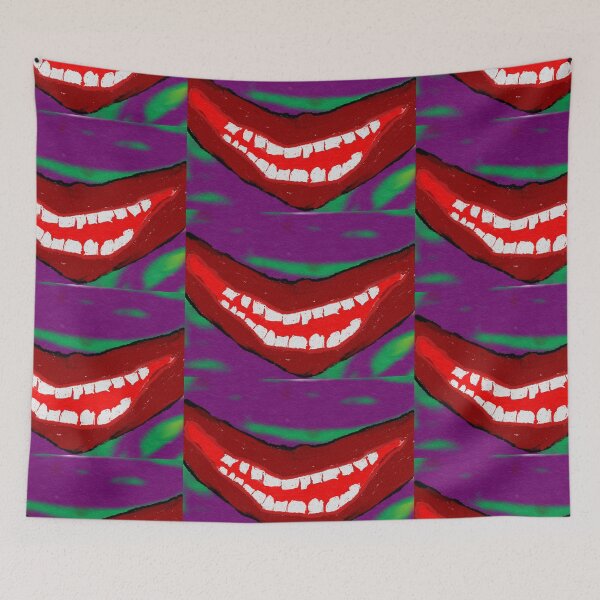 Item preview, Gnarly mouth with background designed and sold by damelibellule.