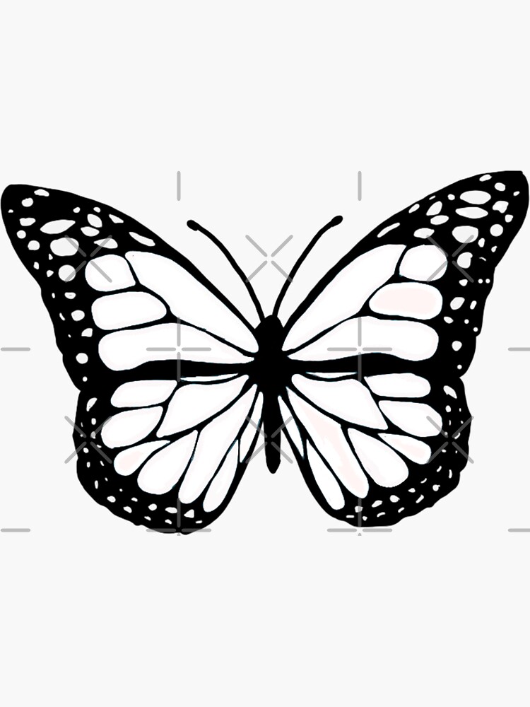 "white butterfly" Sticker for Sale by sydwallach Redbubble