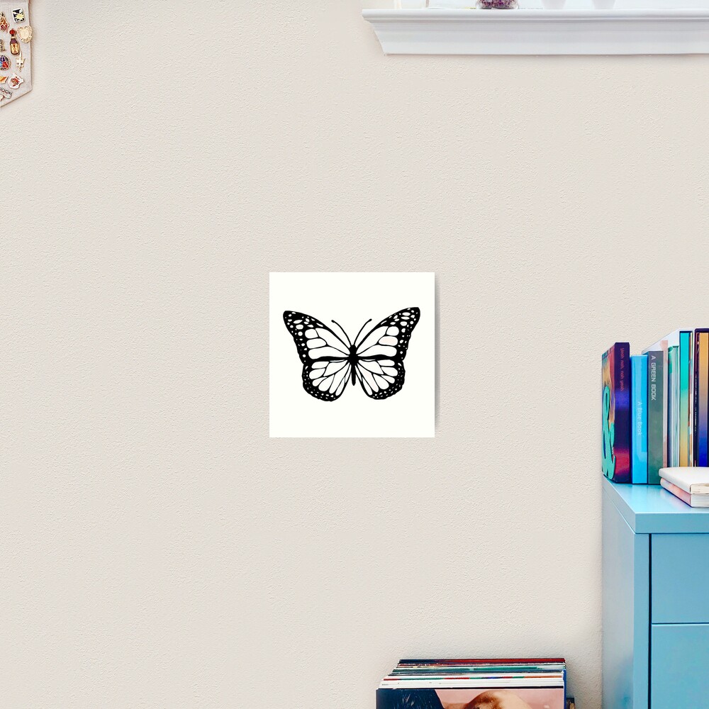 white butterfly Art Print