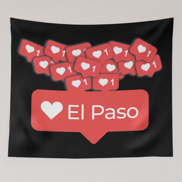 Item preview, Love My El Paso, Texas Notification Hearts designed and sold by elhefe.