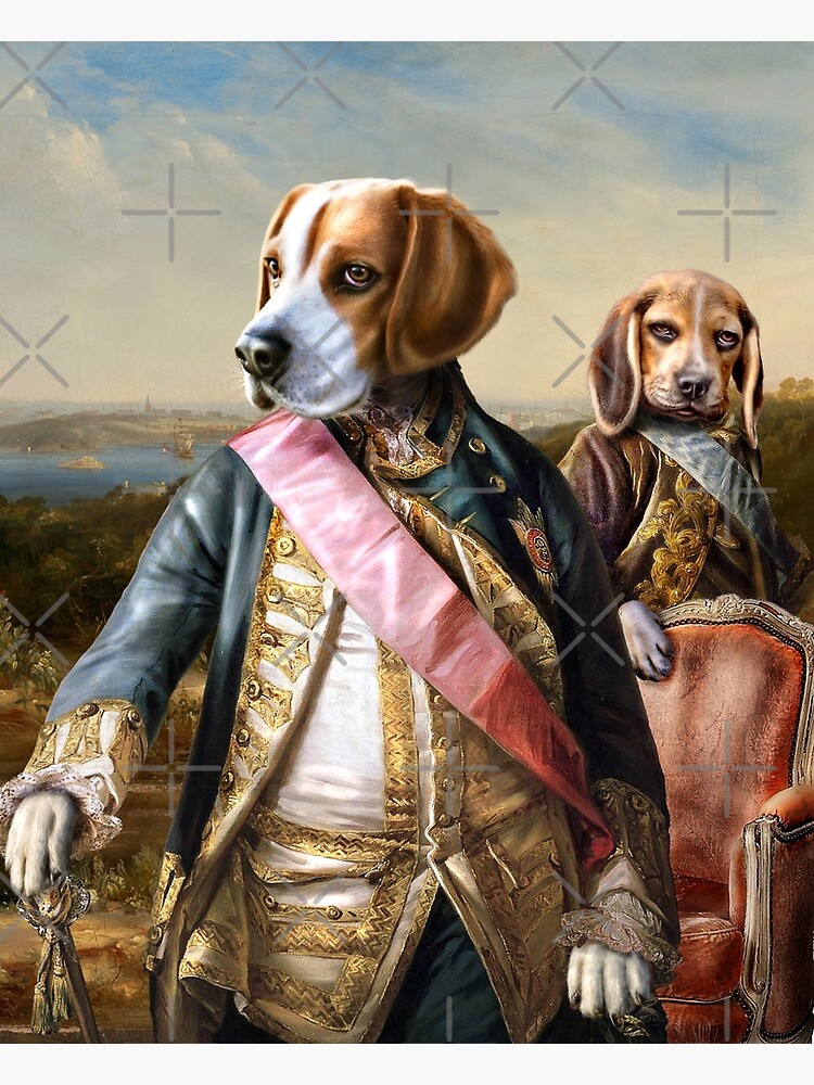 Beagle Dog Portrait - Tarzan and Archie by carpo17