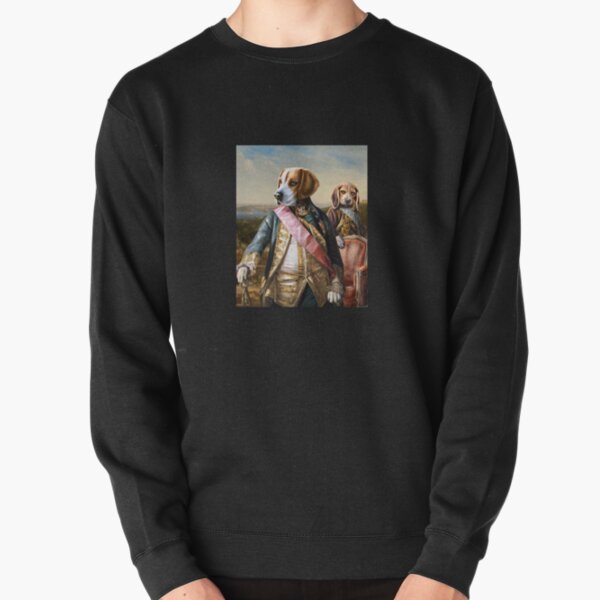 Beagle Dog Portrait - Tarzan and Archie Pullover Sweatshirt
