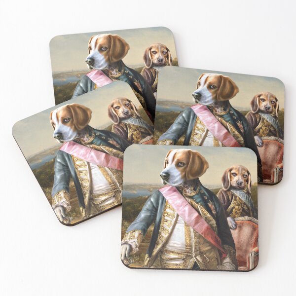 Item preview, Beagle Dog Portrait - Tarzan and Archie designed and sold by carpo17.
