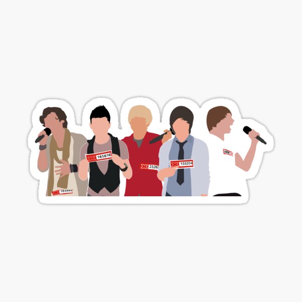 Young One Direction Auditions (Horizontal Format) Sticker