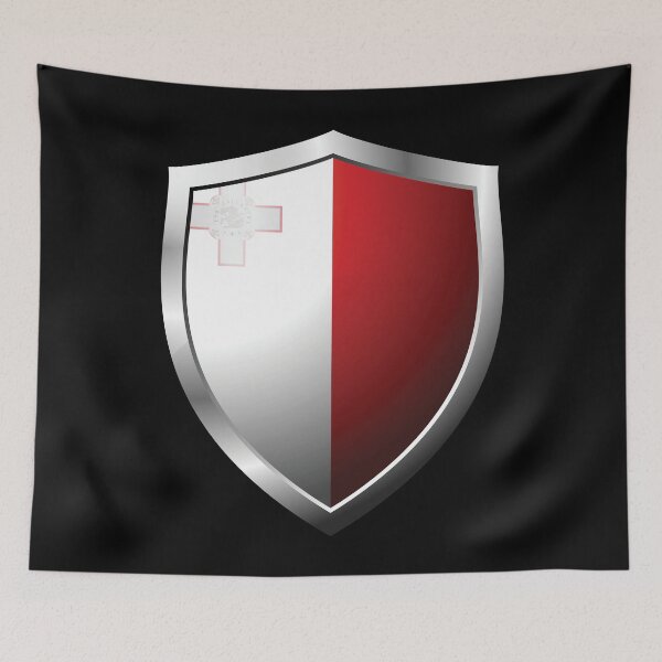 Item preview, Strong Malta Flag Shield Country designed and sold by HelloFromAja.