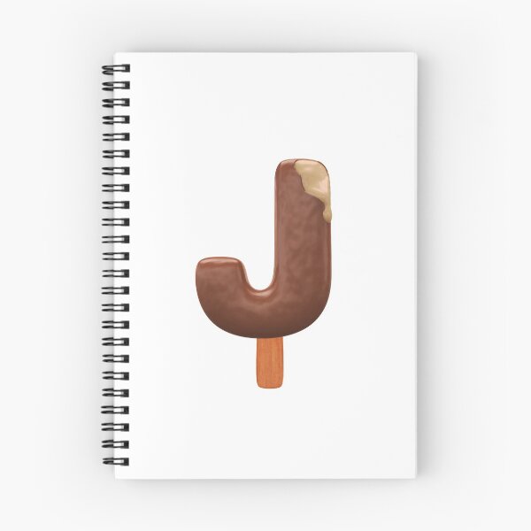 Item preview, J Ice Cream J Letter 3d Alphabet Chocolate designed and sold by HelloFromAja.