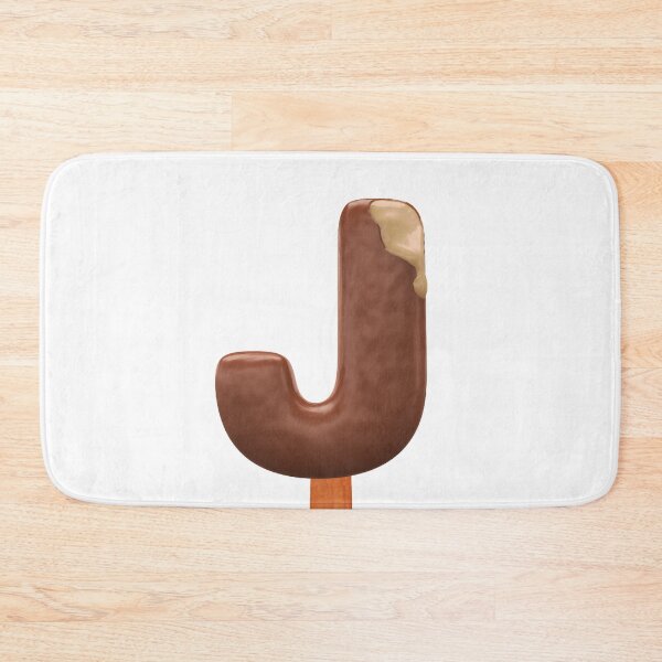 Item preview, J Ice Cream J Letter 3d Alphabet Chocolate designed and sold by HelloFromAja.