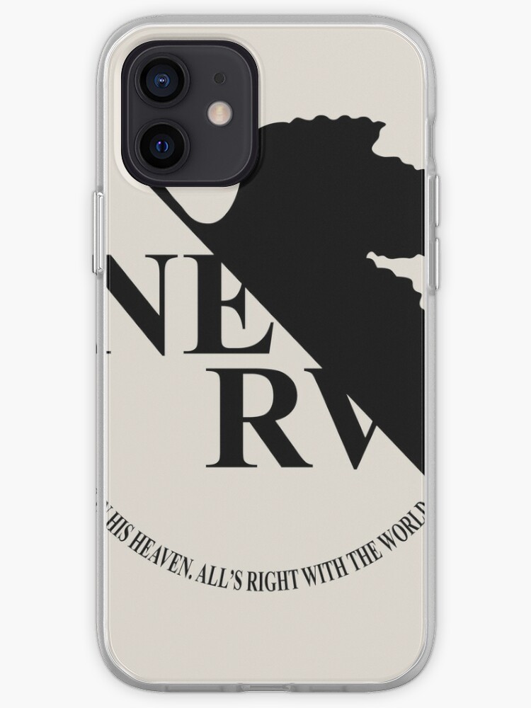 Black Nerv Logo From Evangelion Clean Iphone Case Cover By Martinpa Redbubble