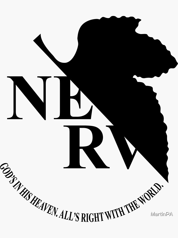 Black NERV Logo from Evangelion [clean]