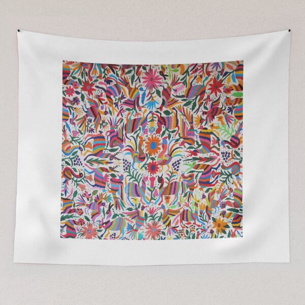 Item preview, Otomi fabric Mexico art  designed and sold by edleon.