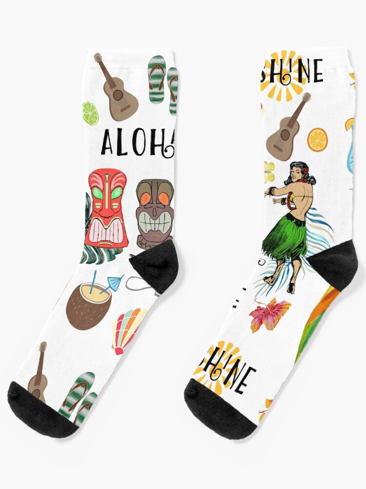 Puakenikeni Aloha from Hawaii Socks for Sale by hdwrittenaloha