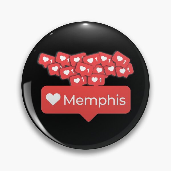 Item preview, Love My Memphis, Tennessee Notification Hearts designed and sold by elhefe.