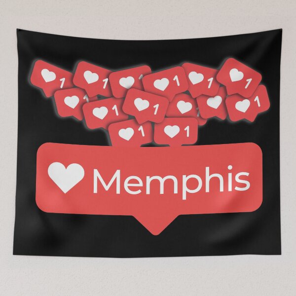 Item preview, Love My Memphis, Tennessee Notification Hearts designed and sold by elhefe.