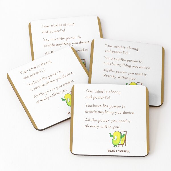 Item preview, Powerful Affirmations Bean Made Fun - Bean powerful designed and sold by Justbeanhappy.
