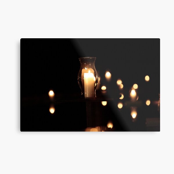 Candle in the Night Metal Print