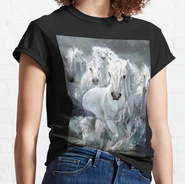 Horse Ridding Lovers Arts Classic T-Shirt