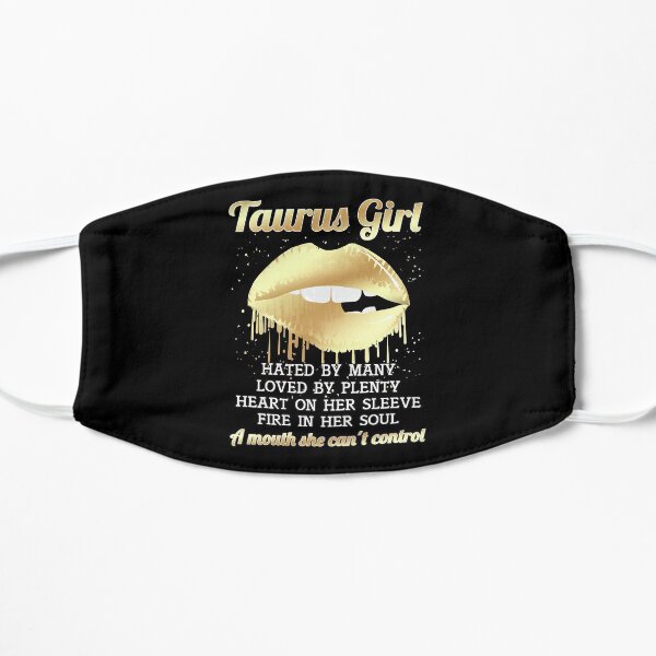 I'm a Taurus Girl Shirt Funny Zodiac Taurus Birthday T Shirt for Women Flat Mask