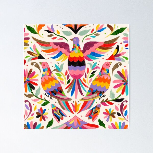 Aperçu de l'œuvre Oiseaux Otomi créée et vendue par edleon.