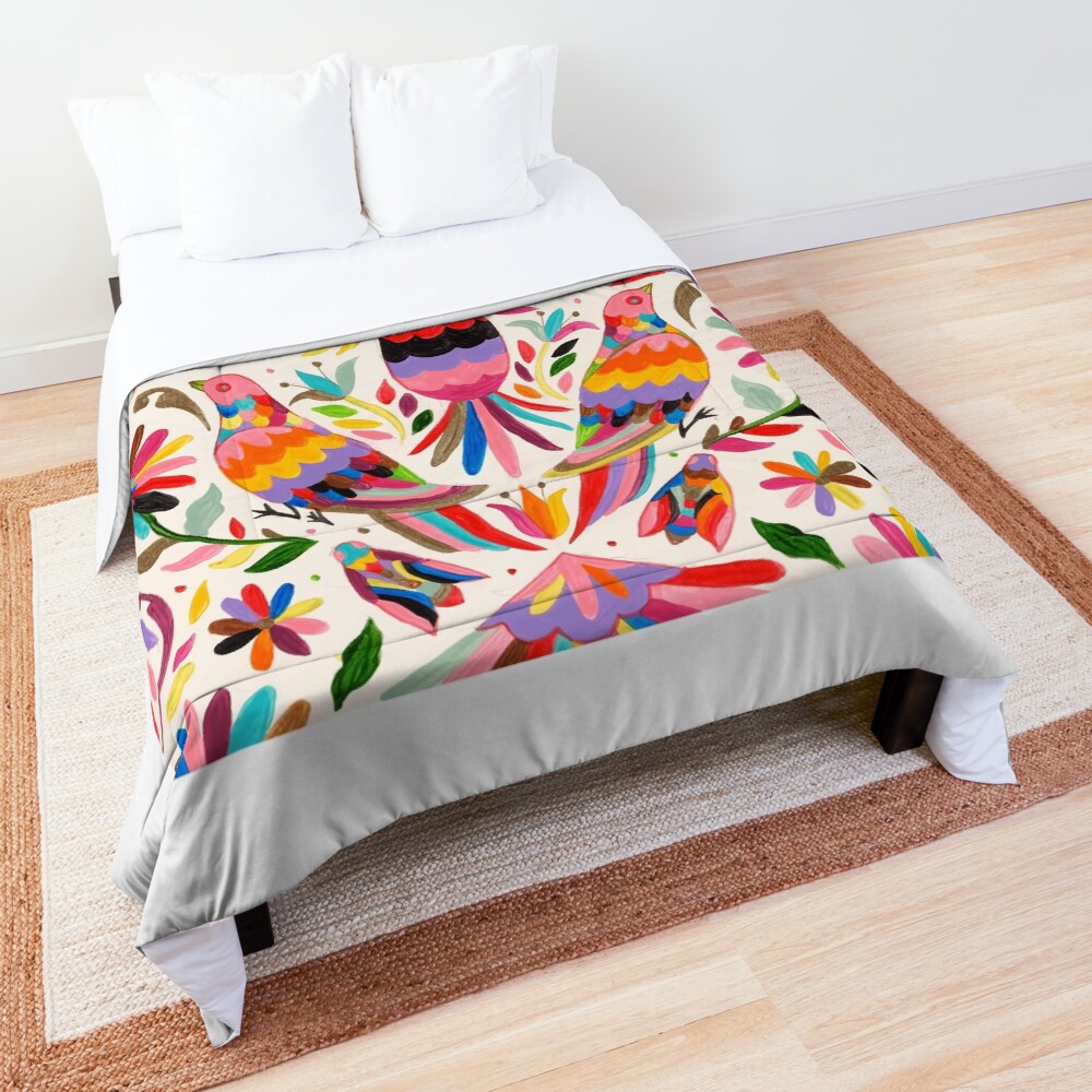 "Otomi birds" Comforter for Sale by edleon Redbubble