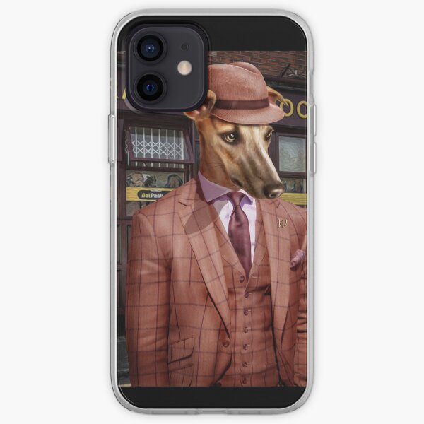 Greyhound Dog Portrait - Wiley iPhone Soft Case