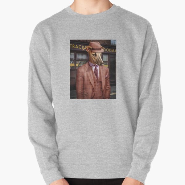 Greyhound Dog Portrait - Wiley Pullover Sweatshirt