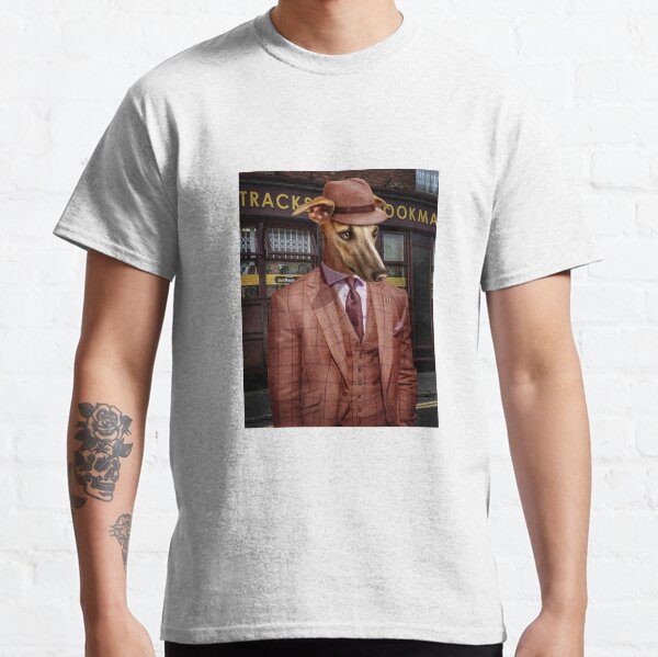 Greyhound Dog Portrait - Wiley Classic T-Shirt