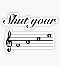 Funny Music Design Sticker