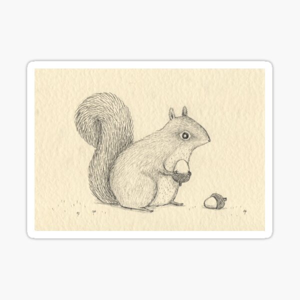 Item preview, Monochrome Squirrel designed and sold by Sophie Corrigan.