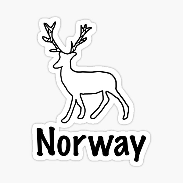 Rentier | Norwegen, Skandinavien, Wildtier Sticker