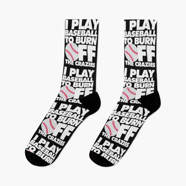 Item preview, I play Baseball to Burn Off the Crazies Funny Sports designed and sold by elhefe.