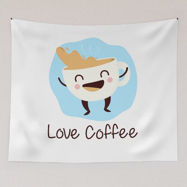 Item preview, Cartoon Character Cute Love Coffee designed and sold by Momixzaaa.